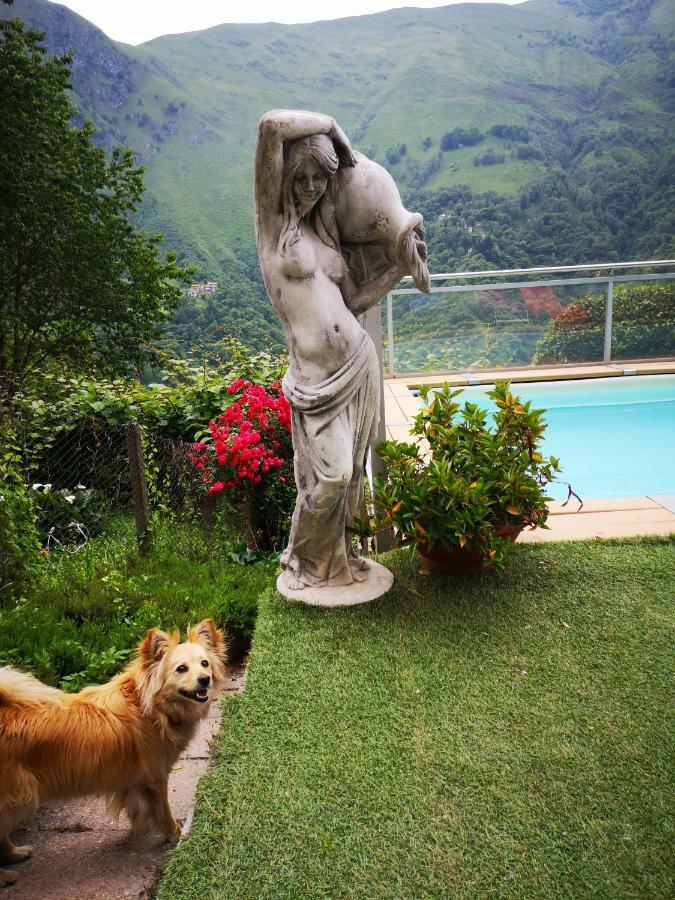 Chalet Con Piscina Garzeno ภายนอก รูปภาพ